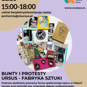 Więcej o: Czekamy na chętnych, którzy wspólnie z pisarką dr Sylwią Chutnik stworzą własne artystyczne ziny. Spotykamy się 11 X w Centrum Kultury Ursus Filia Portiernia, ul. Traktorzystów 20. Zapisy: portiernia@ckursus.pl